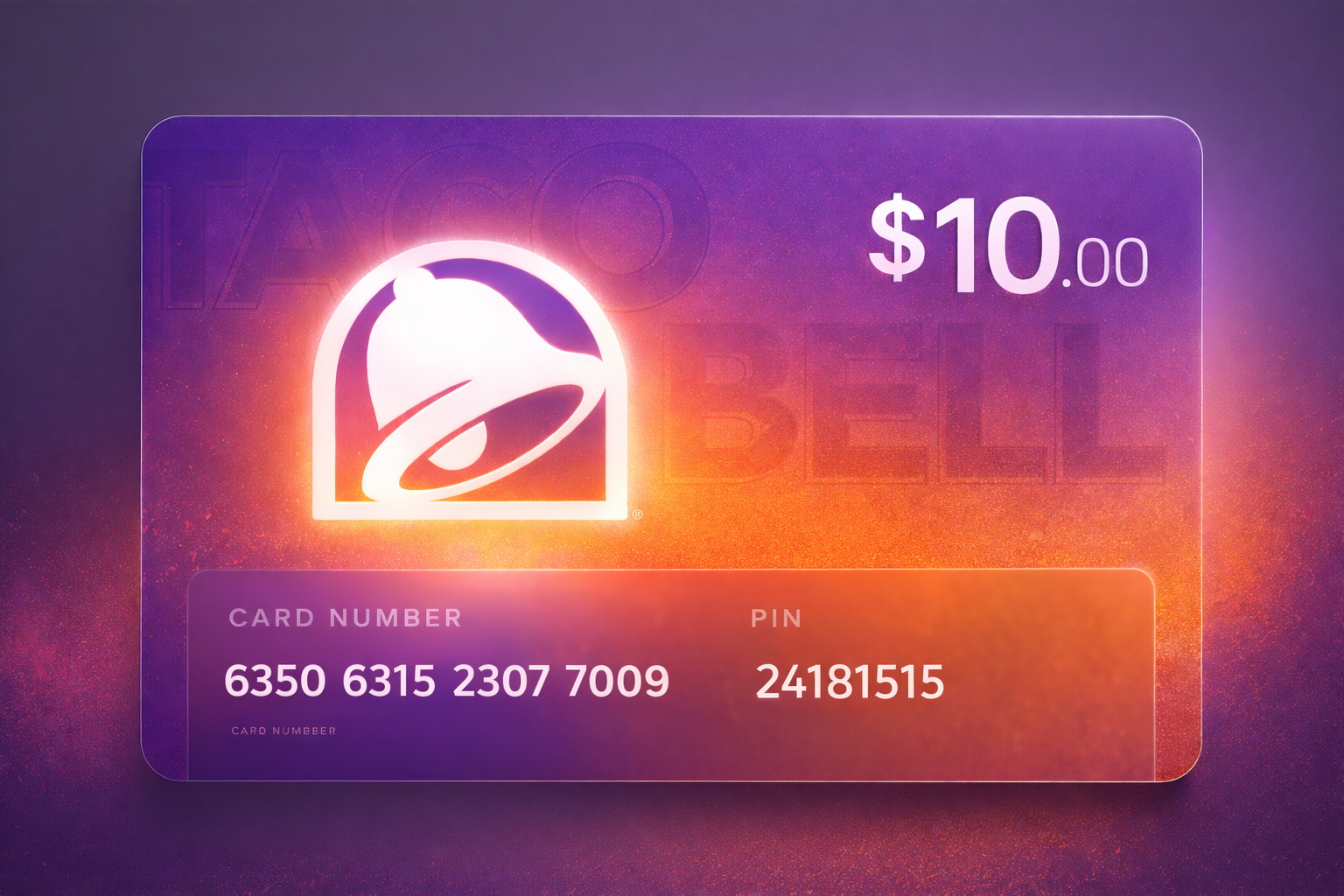 Your gift card